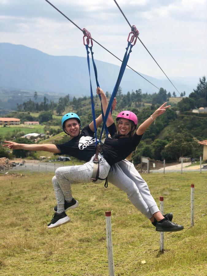 Glamping Y Chalet Aventura Park Villa De Leyva La Periquera Экстерьер фото