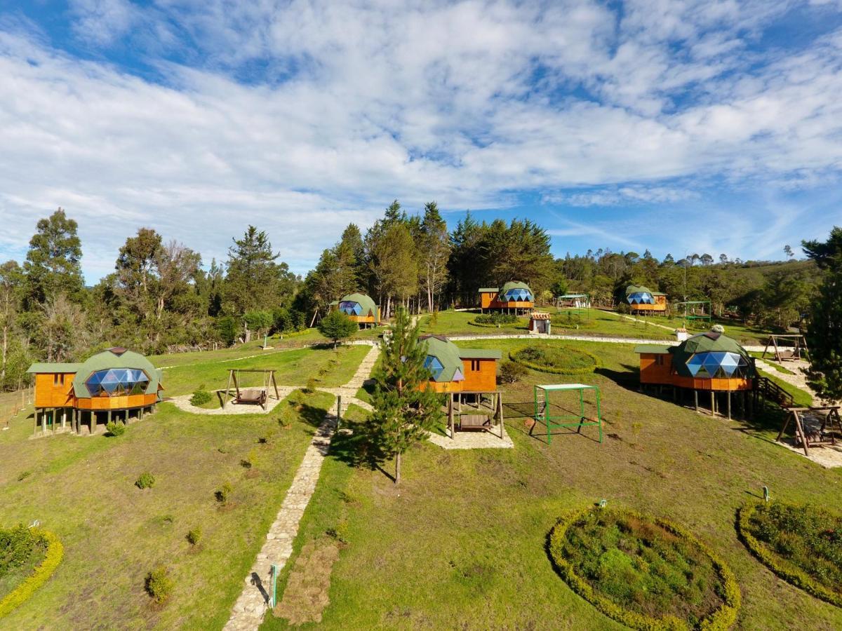 Glamping Y Chalet Aventura Park Villa De Leyva La Periquera Экстерьер фото
