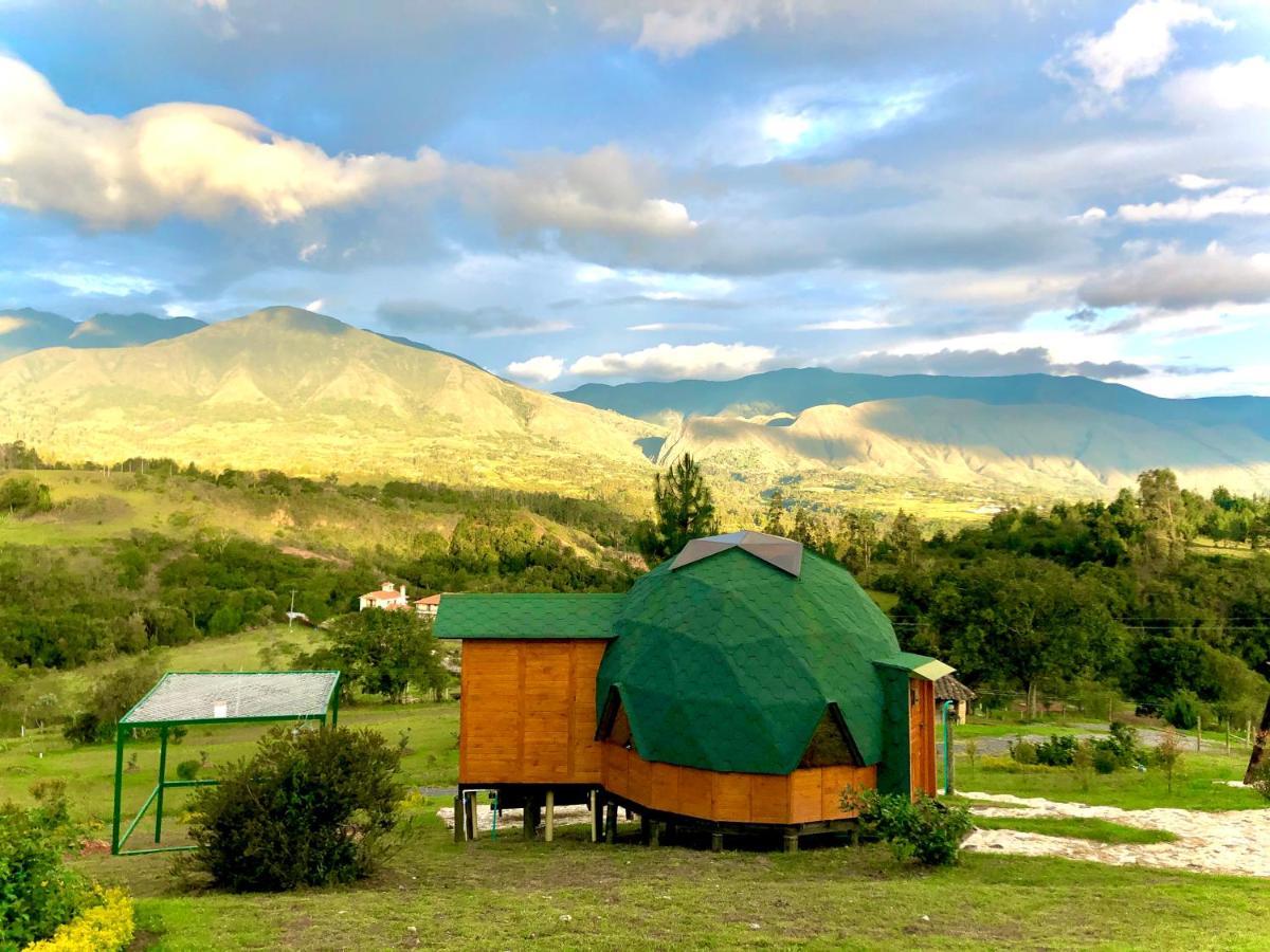 Glamping Y Chalet Aventura Park Villa De Leyva La Periquera Экстерьер фото