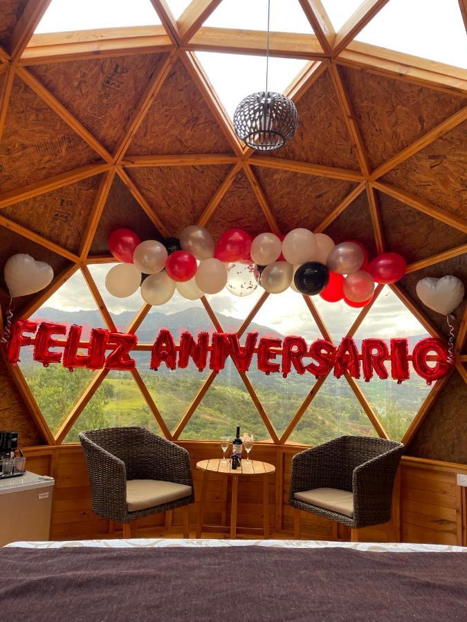 Glamping Y Chalet Aventura Park Villa De Leyva La Periquera Экстерьер фото