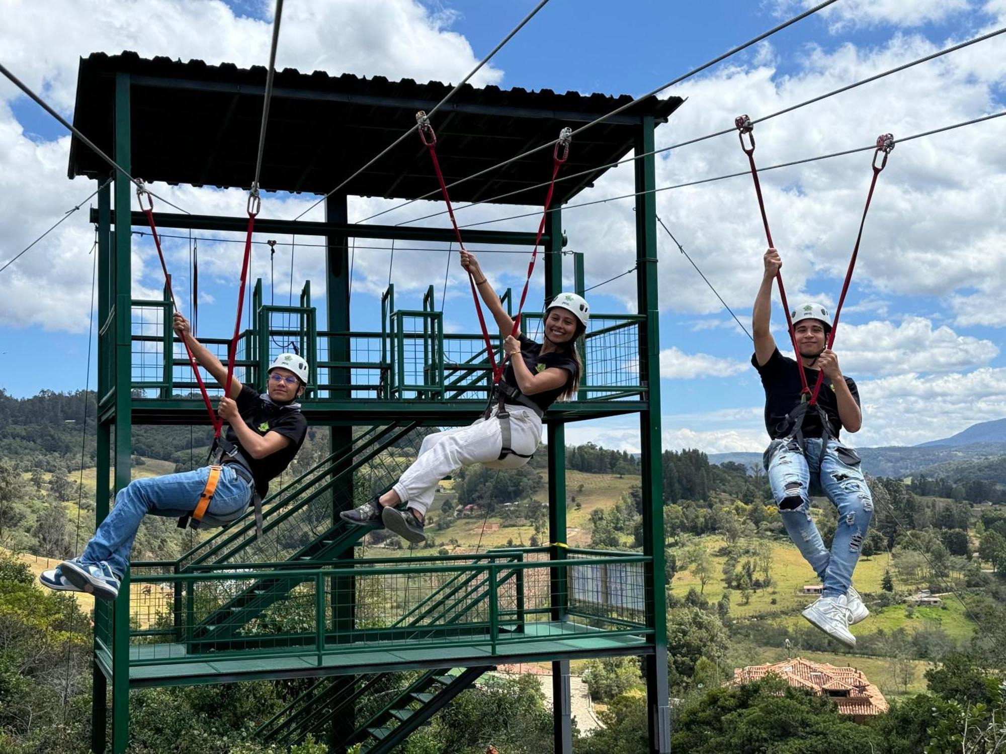 Glamping Y Chalet Aventura Park Villa De Leyva La Periquera Экстерьер фото