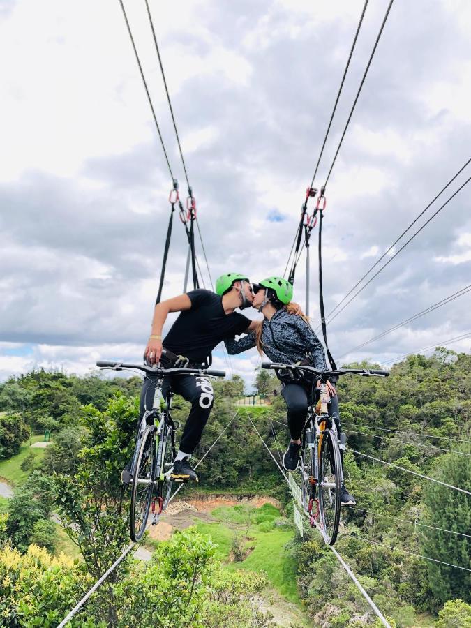 Glamping Y Chalet Aventura Park Villa De Leyva La Periquera Экстерьер фото